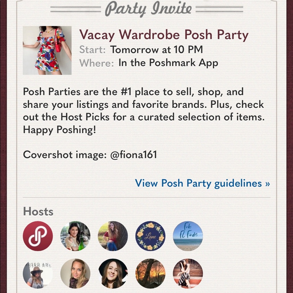 I'm Co-Hosting the Vacay Wardrobe Posh Party!